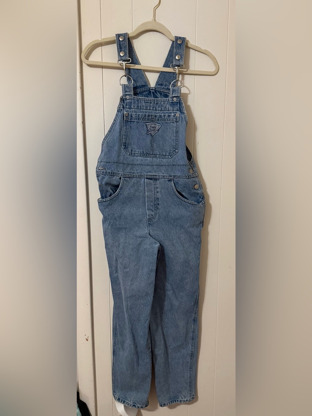 Guess Light Blue Denim Overalls
